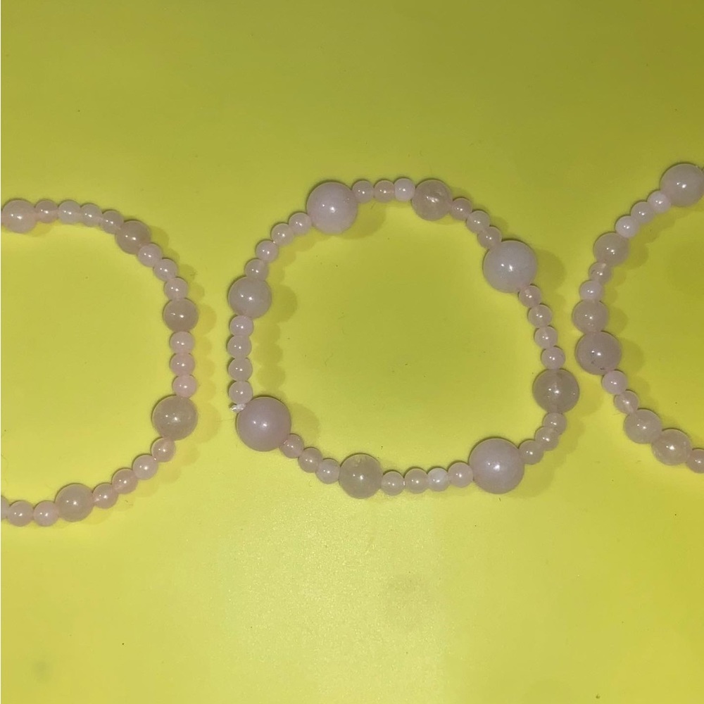 Rose Quartz Beaded Bracelet